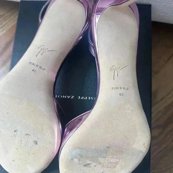 Giuseppe Zanotti Lilibeth 70mm Metallic (sz 40) - Picture 8 of 14